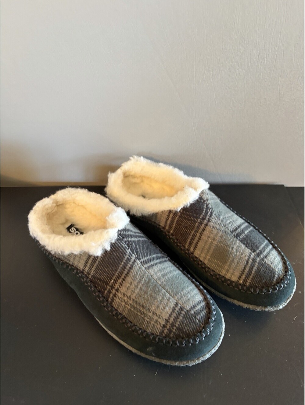 Sorel - Falcon Ridge II Slippers, Plaid With Faux Fur, Men’s Size 8 NEW